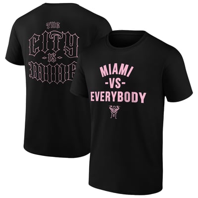 Inter Miami CF Paper Planes Unisex The City Is Mine T-Shirt - Black