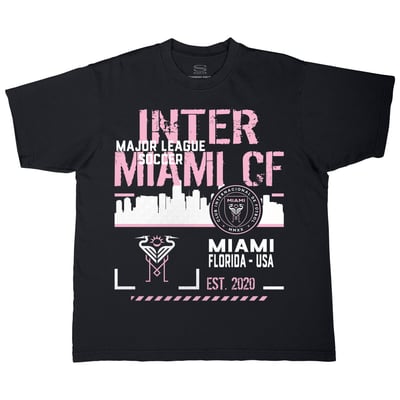  Inter Miami CF Stadium Essentials Unisex Hideout Urban T-Shirt - Black