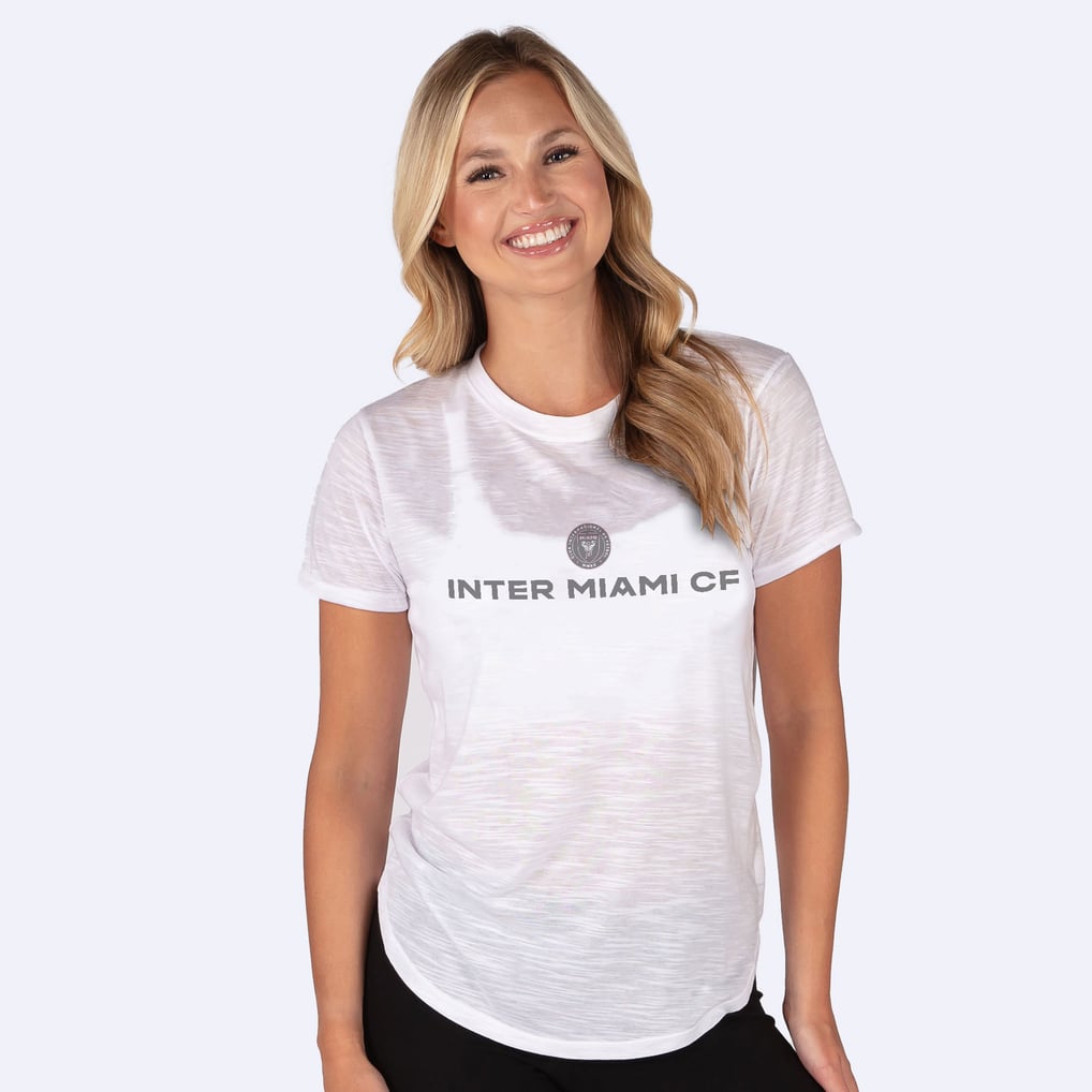 Inter Miami CF Concepts Sport Women's Infuse Lightweight Slub Knit Top - White