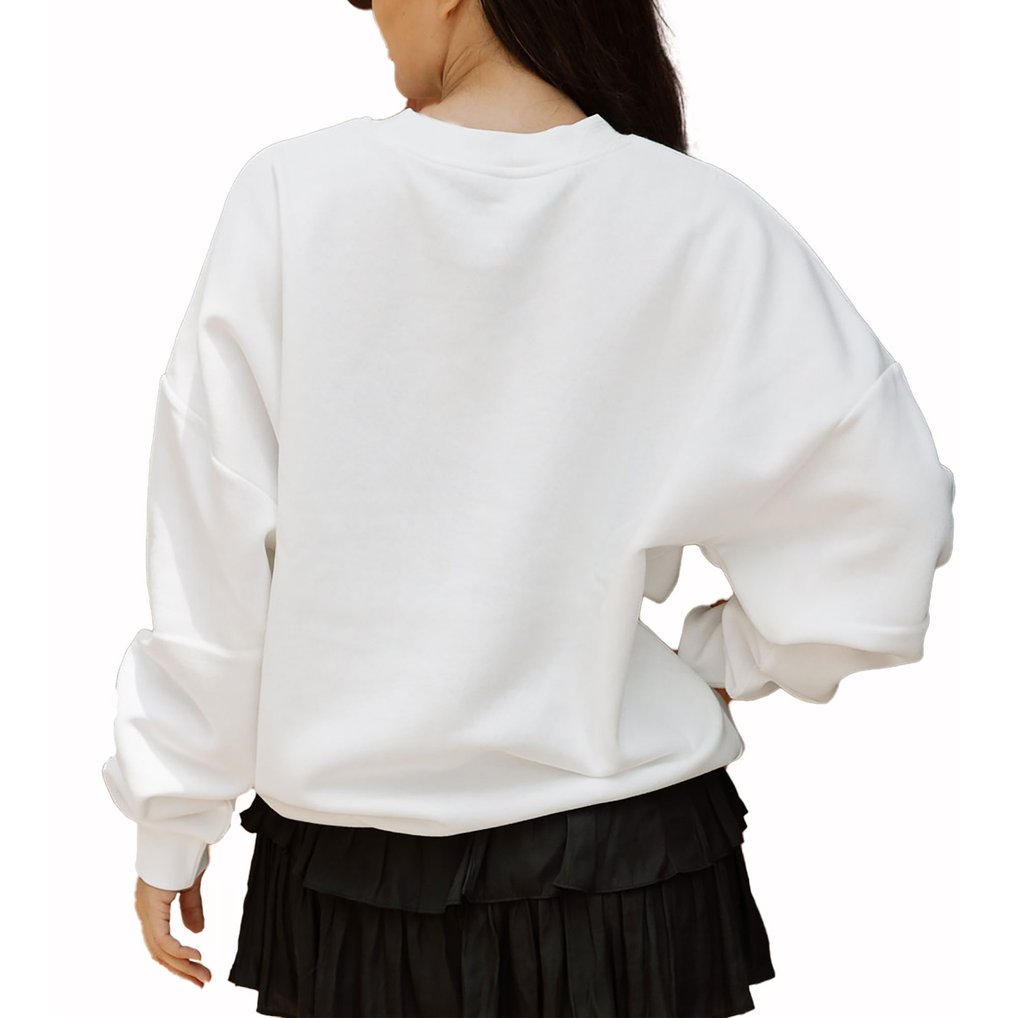  Inter Miami CF Gameday Couture Women's Matchday Crewneck Drop Shoulder Sweatshirt - White