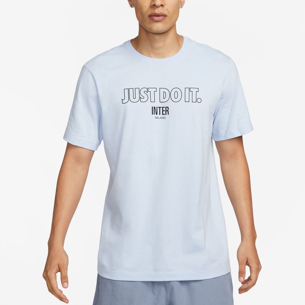 Inter Milan Nike Just Do It T-Shirt - Light Blue