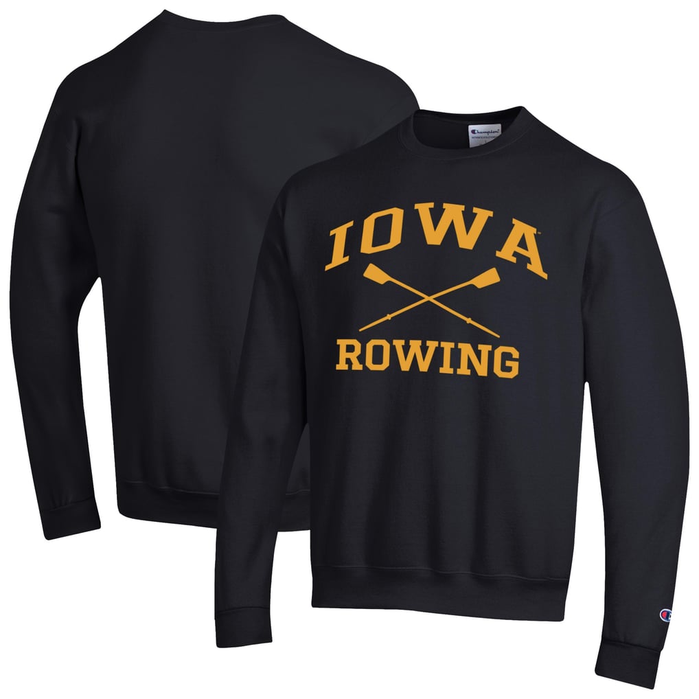 Iowa Hawkeyes Champion Rowing Eco Powerblend Pullover Sweatshirt – Black