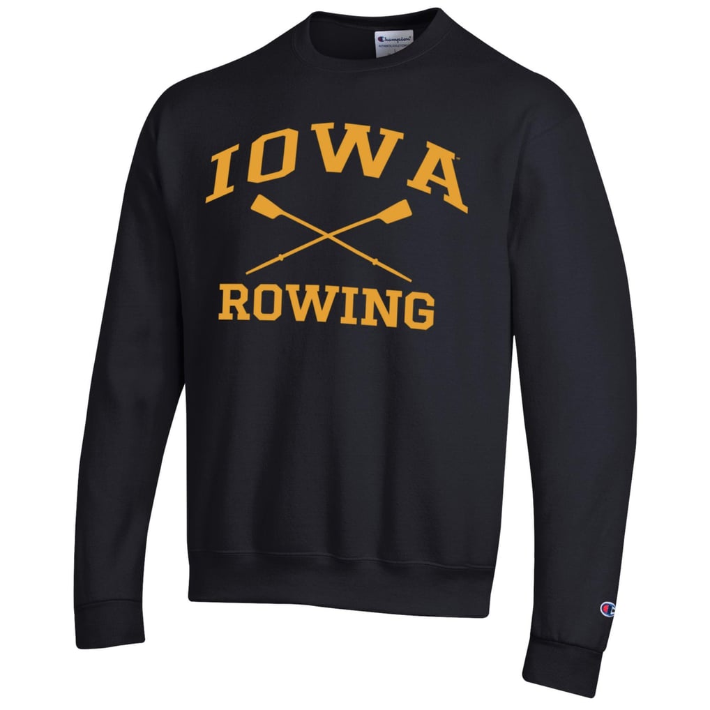 Iowa Hawkeyes Champion Rowing Eco Powerblend Pullover Sweatshirt – Black