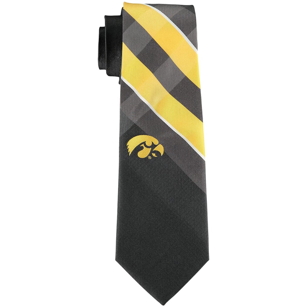Iowa Hawkeyes Woven Poly Grid Tie