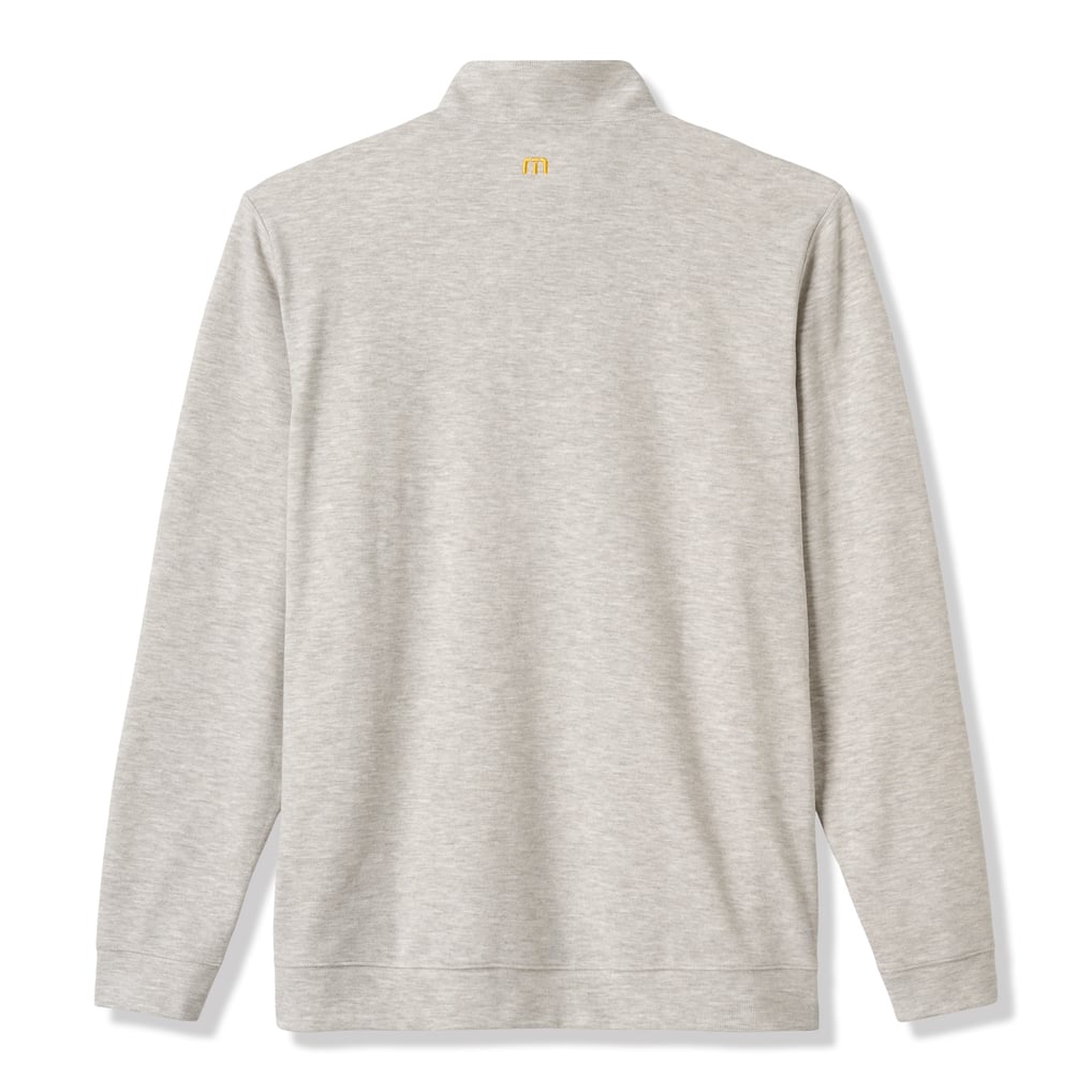 Iowa Hawkeyes TravisMathew Cloud Home Game Quarter-Zip Tri-Blend Pullover - Heather Gray