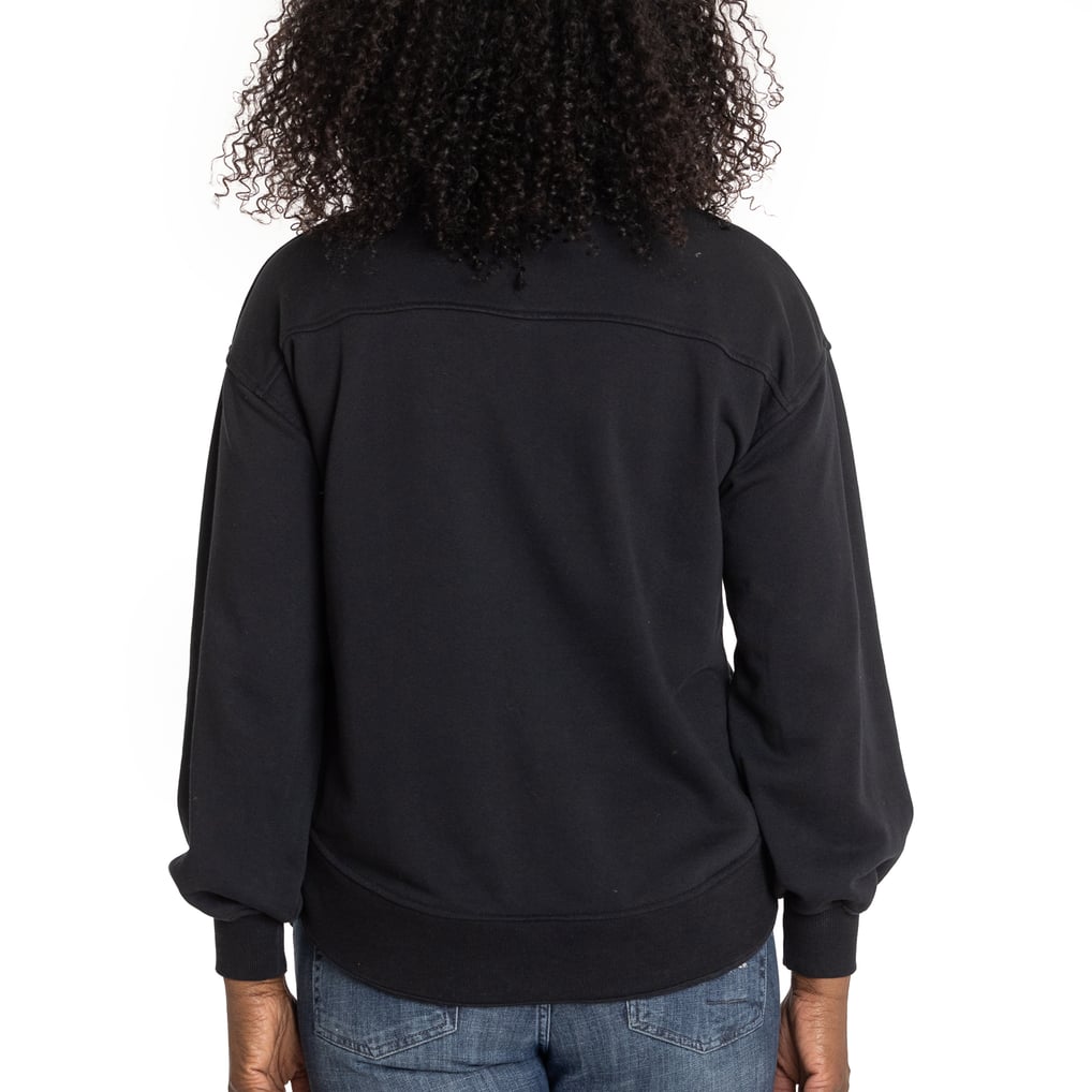 Iowa Hawkeyes Women's Yvette Pullover Sweatshirt - Black