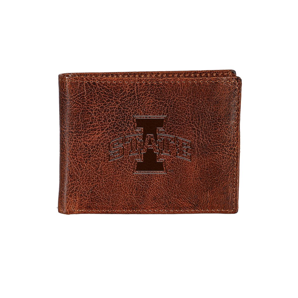 Iowa State Cyclones Bi-Fold Leather Passcase Wallet