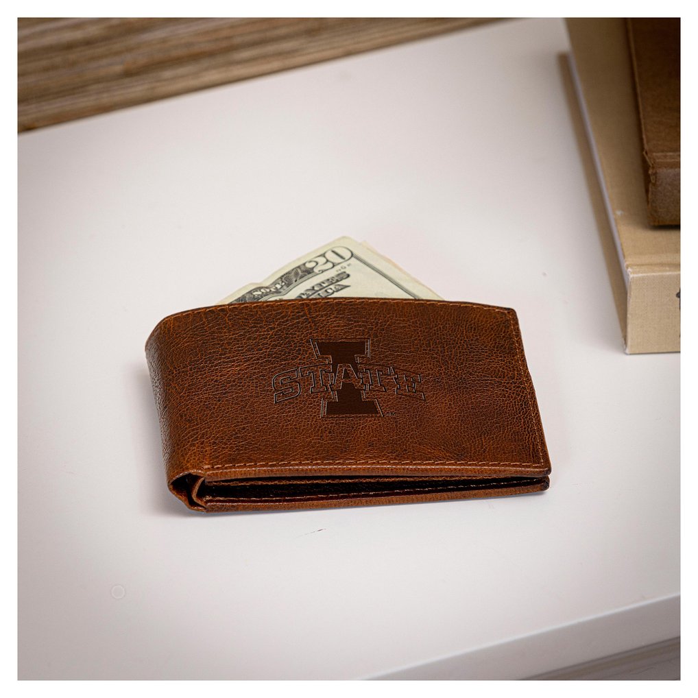 Iowa State Cyclones Bi-Fold Leather Passcase Wallet