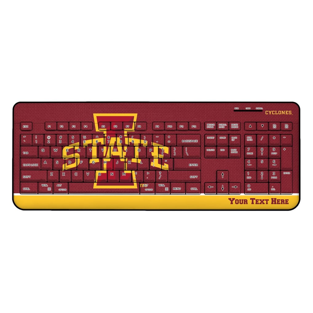 Iowa State Cyclones Personalized Wireless Keyboard