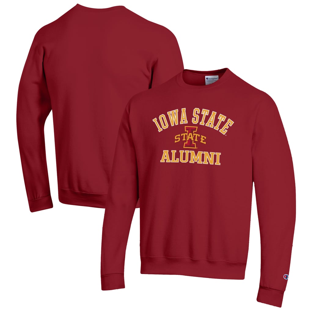  Iowa State Cyclones Champion Alumni Logo Arch Pullover Sweatshirt - Cardinal