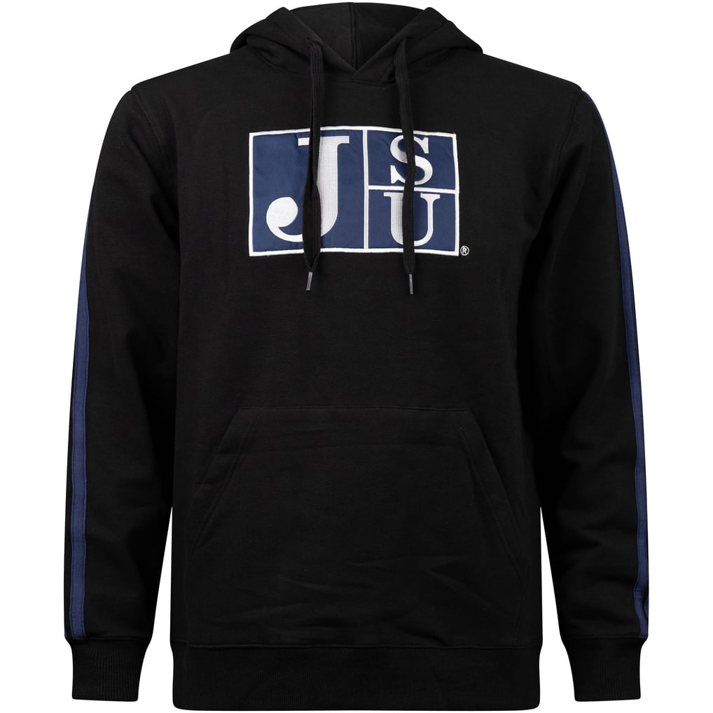 Jackson State Tigers FISLL Oversized Stripes Pullover Hoodie - Black