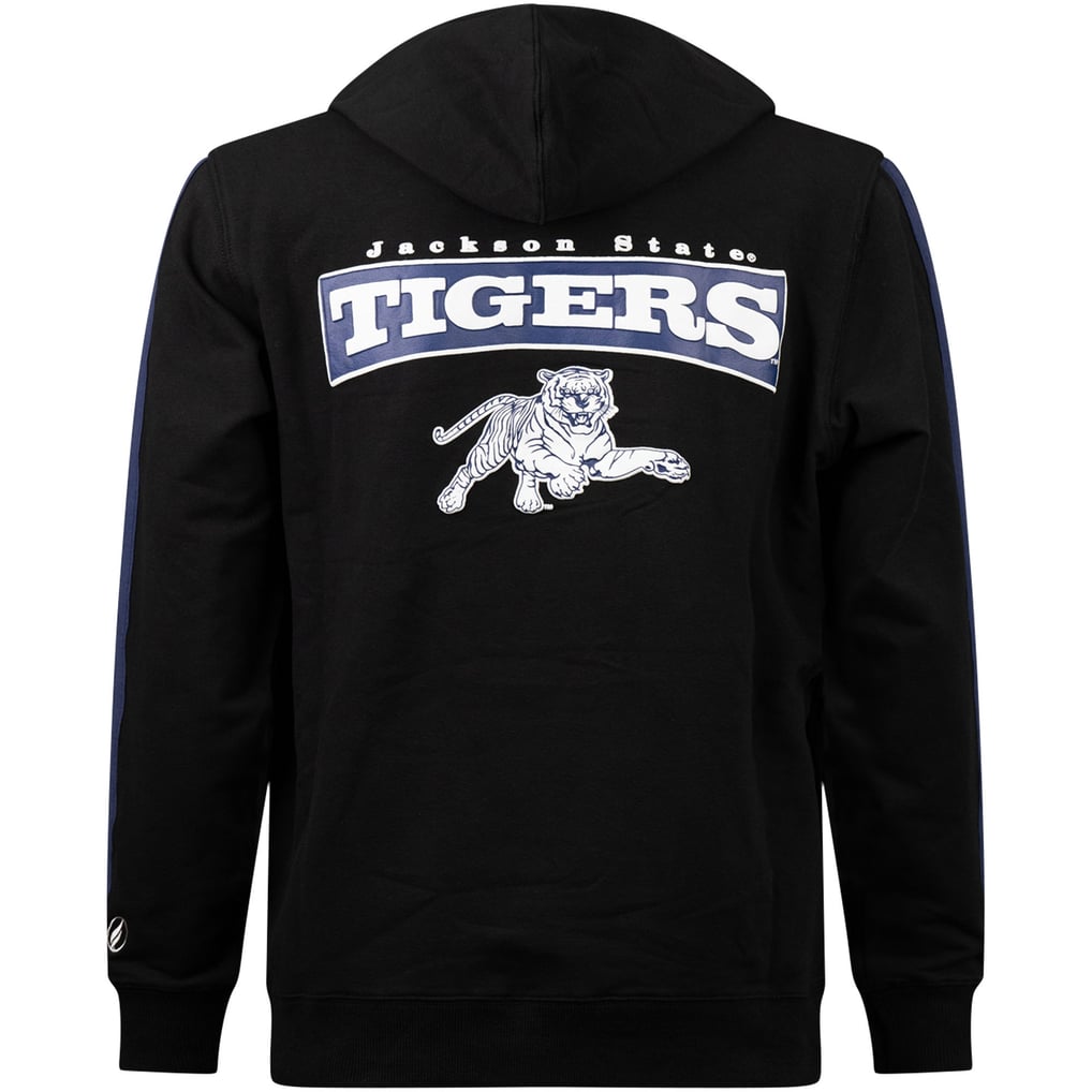 Jackson State Tigers FISLL Oversized Stripes Pullover Hoodie - Black