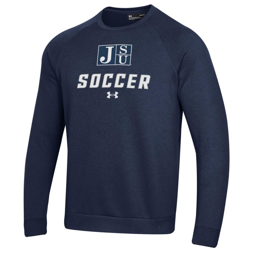 Jackson State Tigers Under Armour Soccer Rival Fleece Raglan Pullover Sweatshirt - Navy