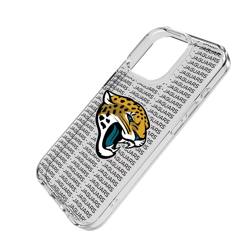 Jacksonville Jaguars iPhone Clear Text Backdrop Design Case