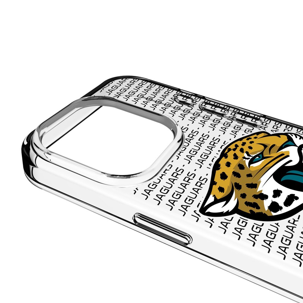 Jacksonville Jaguars iPhone Clear Text Backdrop Design Case