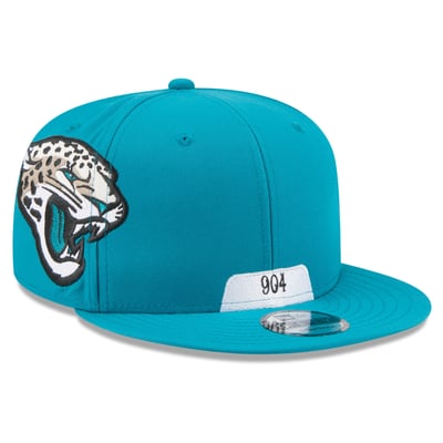 Jacksonville Jaguars New Era 2026 Rivalries Collection Fan Pack Helmet 9FIFTY Snapback Hat - Teal