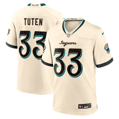 Bhayshul Tuten Jacksonville Jaguars Nike 2026 Rivalries Collection Game Jersey - Natural
