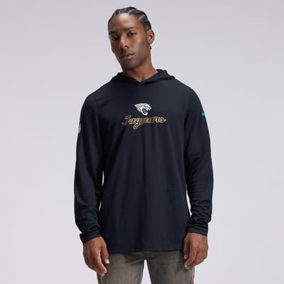  Jacksonville Jaguars Nike 2026 Rivalries Collection Sideline Lightweight Hooded Long Sleeve Top - Black