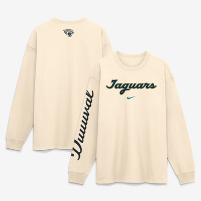  Jacksonville Jaguars Nike 2026 Rivalries Collection Max90 Long Sleeve T-Shirt - Natural