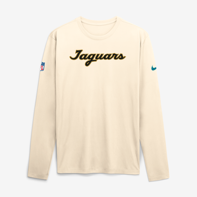  Jacksonville Jaguars Nike 2026 Rivalries Collection Sideline Legend Long Sleeve T-Shirt - Natural