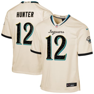 Travis Hunter Jacksonville Jaguars Nike Youth 2026 Rivalries Collection Game Jersey - Natural
