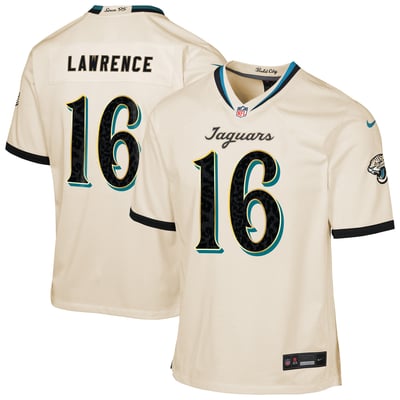 Trevor Lawrence Jacksonville Jaguars Nike Youth 2026 Rivalries Collection Game Jersey - Natural