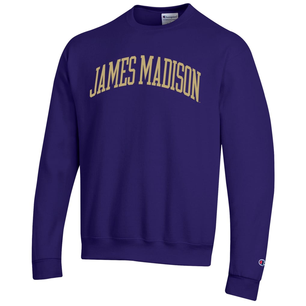  James Madison Dukes Champion Basic Arch Fleece Pullover Sweatshirt - Purple