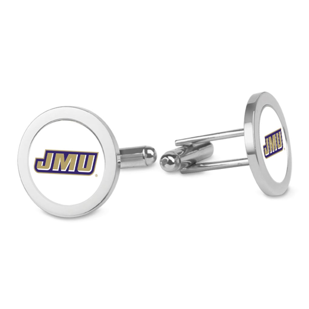 James Madison Dukes Logo Cufflinks - Silver
