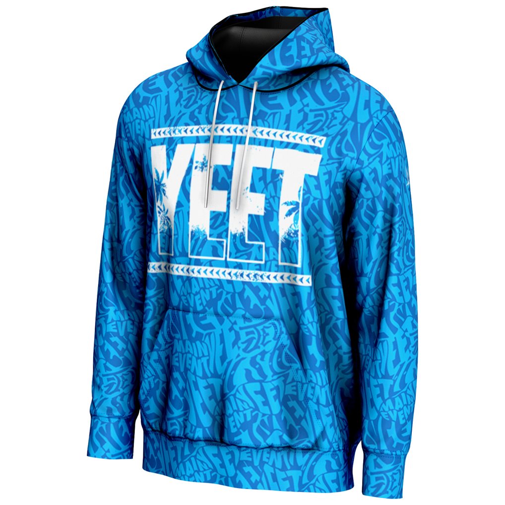 Jey Uso ProSphere Yeet Camo Pullover Hoodie - Blue