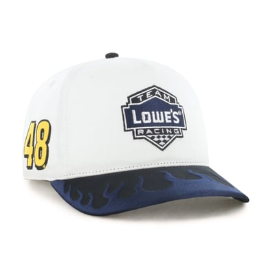  Jimmie Johnson '47 Flame Hitch Adjustable Hat - White/Blue