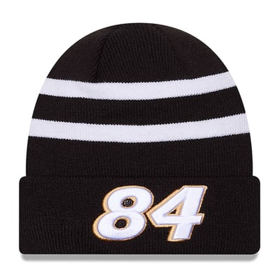  Jimmie Johnson New Era Cuffed Knit Hat - Black/White