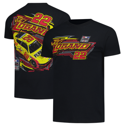 Joey Logano Classic Ink Shell Pennzoil Flash T-Shirt - Black