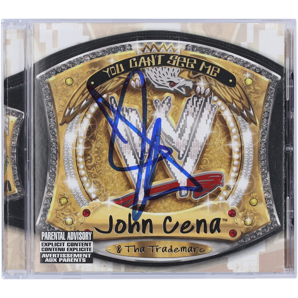 John Cena WWE Autographed You Can't See Me Featuring Tha Trademarc Compact Disc