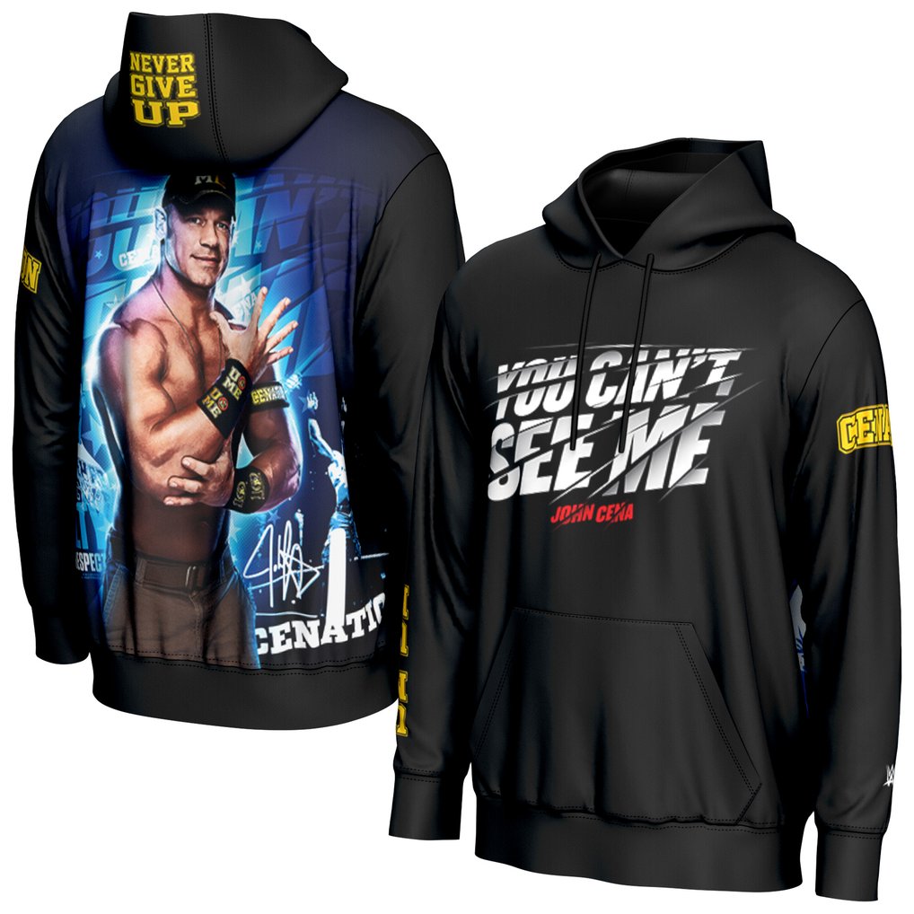 John Cena ProSphere You Can't See Me Pullover Hoodie - Black