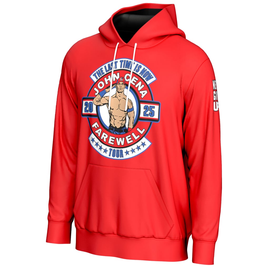 John Cena ProSphere Farewell Tour Pullover Hoodie - Red