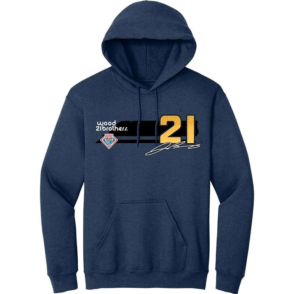 Josh Berry E2 Apparel Motorcraft Pullover Hoodie - Heather Navy