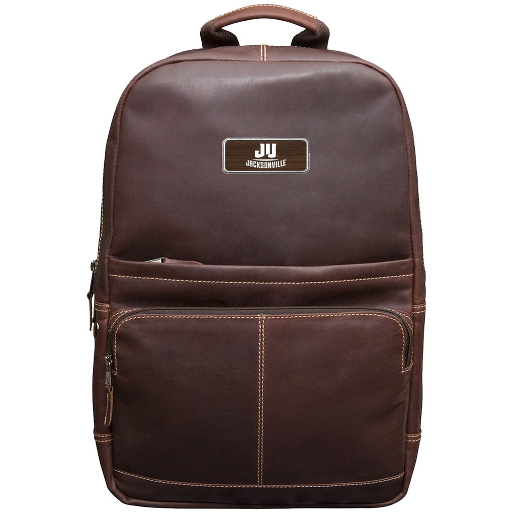 JU Dolphins Logo Plate Kannah Canyon Backpack - Brown