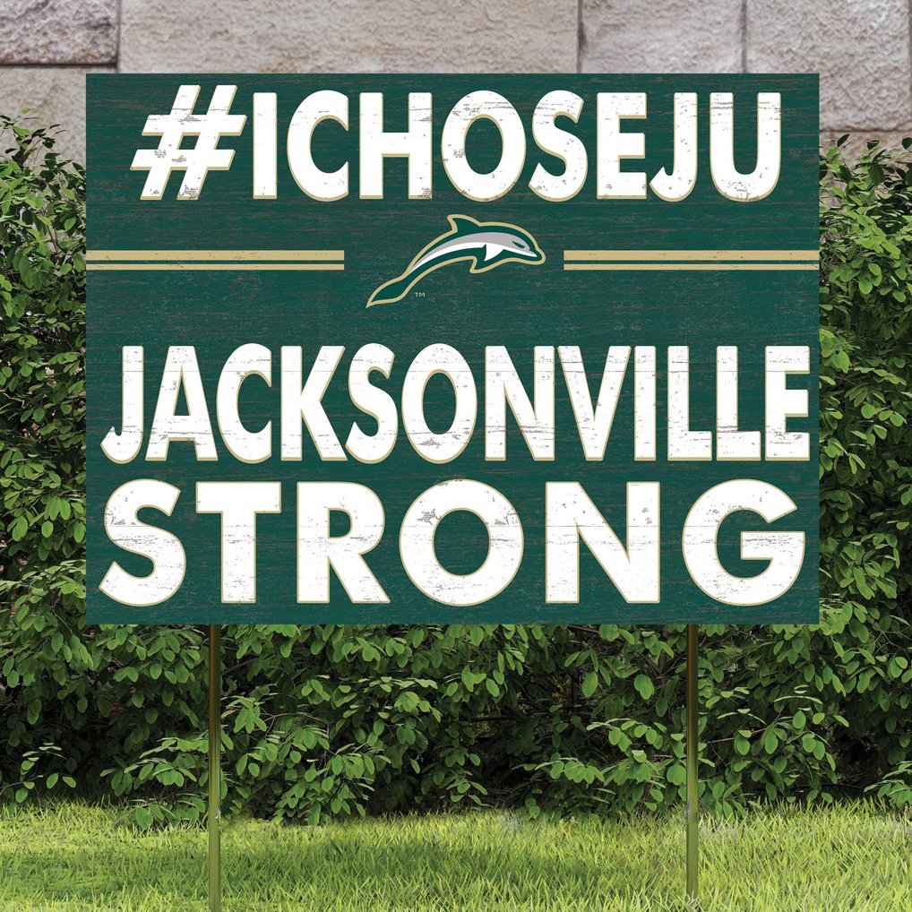 JU Dolphins 18" x 24" Yard Sign