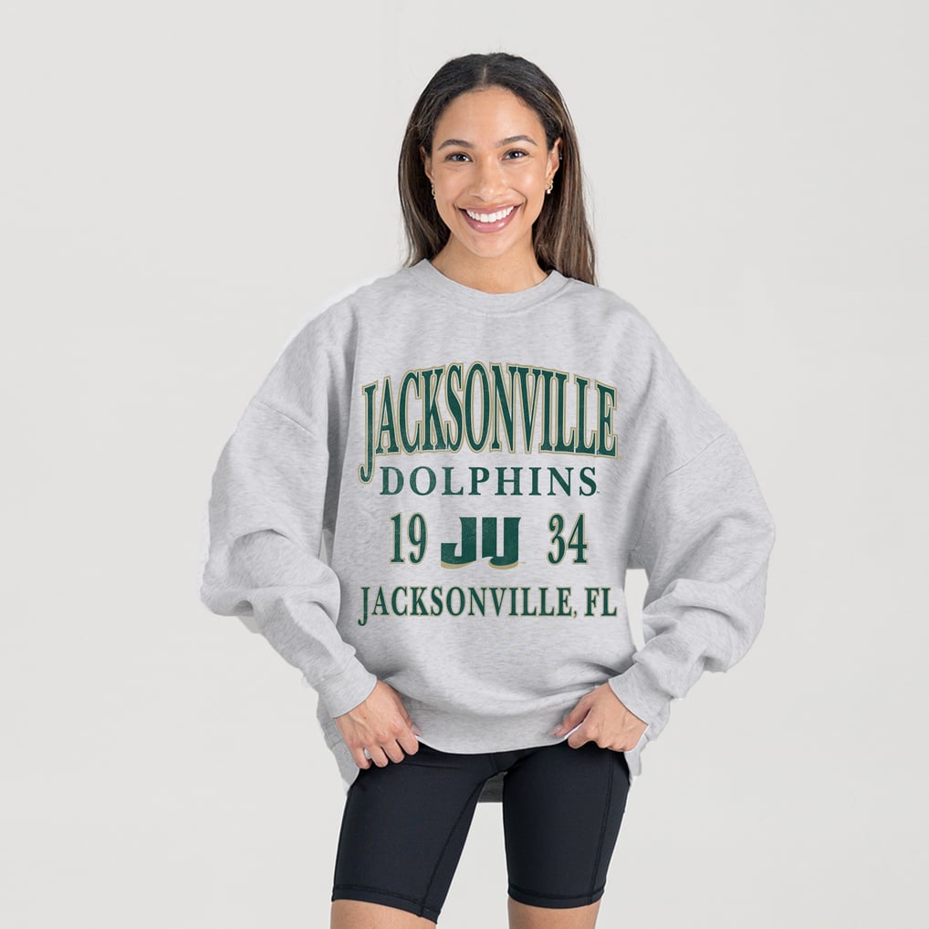 JU Dolphins Gameday Couture Women's Premium Fleece Pullover Sweatshirt - Ash