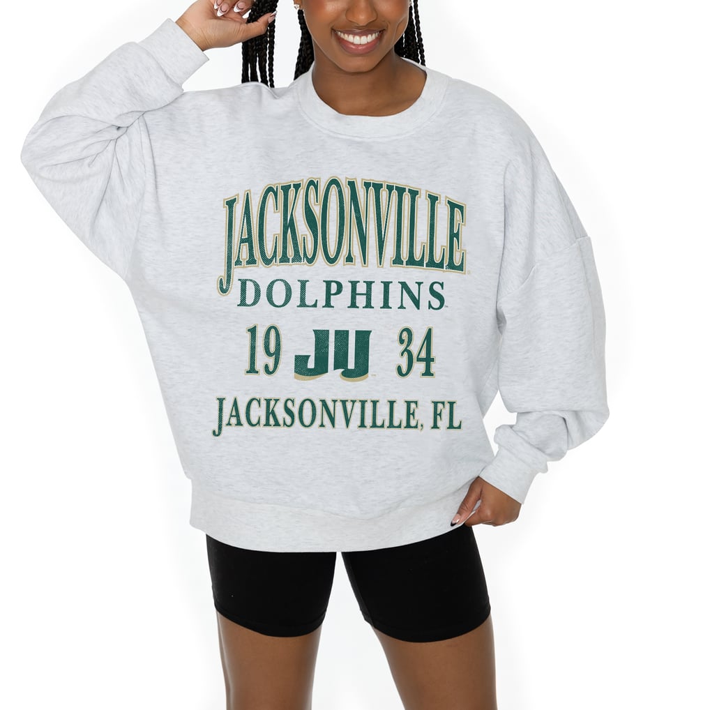 JU Dolphins Gameday Couture Women's Premium Fleece Pullover Sweatshirt - Ash