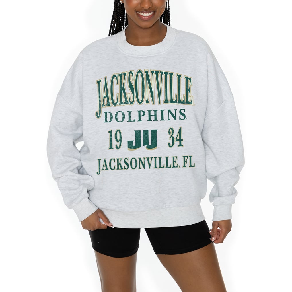 JU Dolphins Gameday Couture Women's Premium Fleece Pullover Sweatshirt - Ash