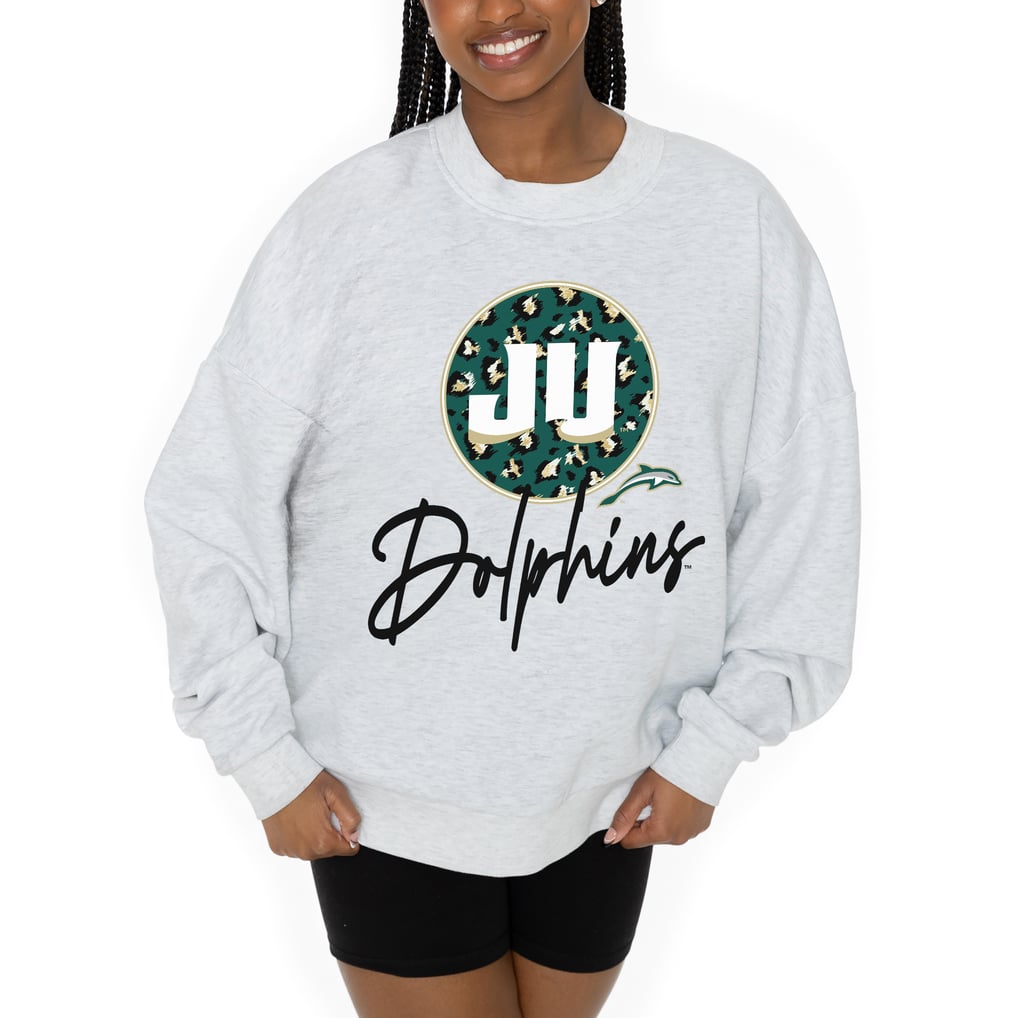 JU Dolphins Gameday Couture Women's Premium Fleece Pullover Sweatshirt - Ash