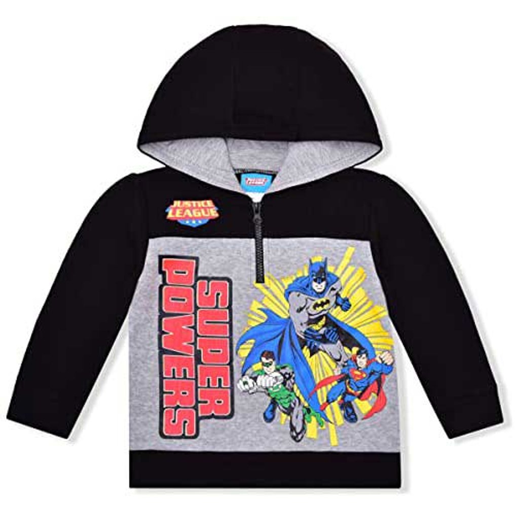 Justice League Toddler Graphic Pullover Hoodie - Black