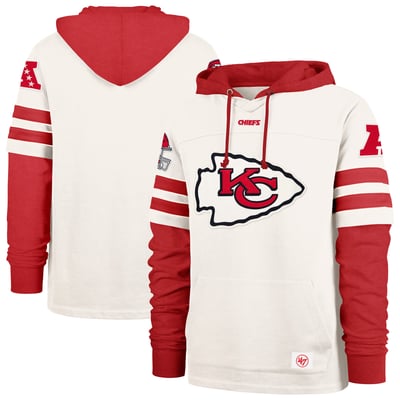  Kansas City Chiefs '47 Split Zone Cornerback Duo Lacer Hoodie - Cream