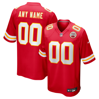 Kansas City Chiefs Nike Custom Game Jersey - Red