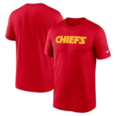 Kansas City Chiefs Nike Primetime Legend Wordmark Dri-FIT T-Shirt - Red