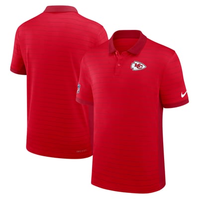 Kansas City Chiefs Nike Sideline Victory Stripe Dri-FIT Polo - Red