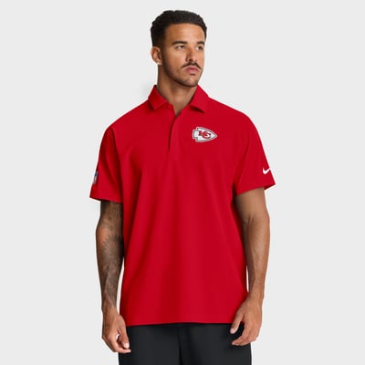 Kansas City Chiefs Nike Sideline Woven Dri-FIT Polo - Red