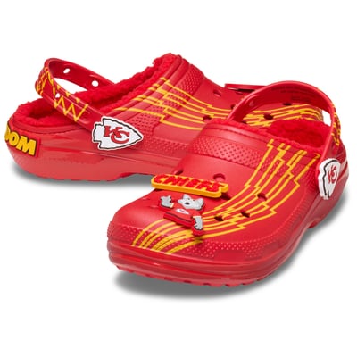 Kansas City Chiefs Crocs Unisex Classic Lined Clog