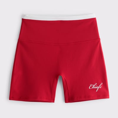 Kansas City Chiefs Abercrombie & Fitch Women's YPB studioFLEX Bike Short - Red